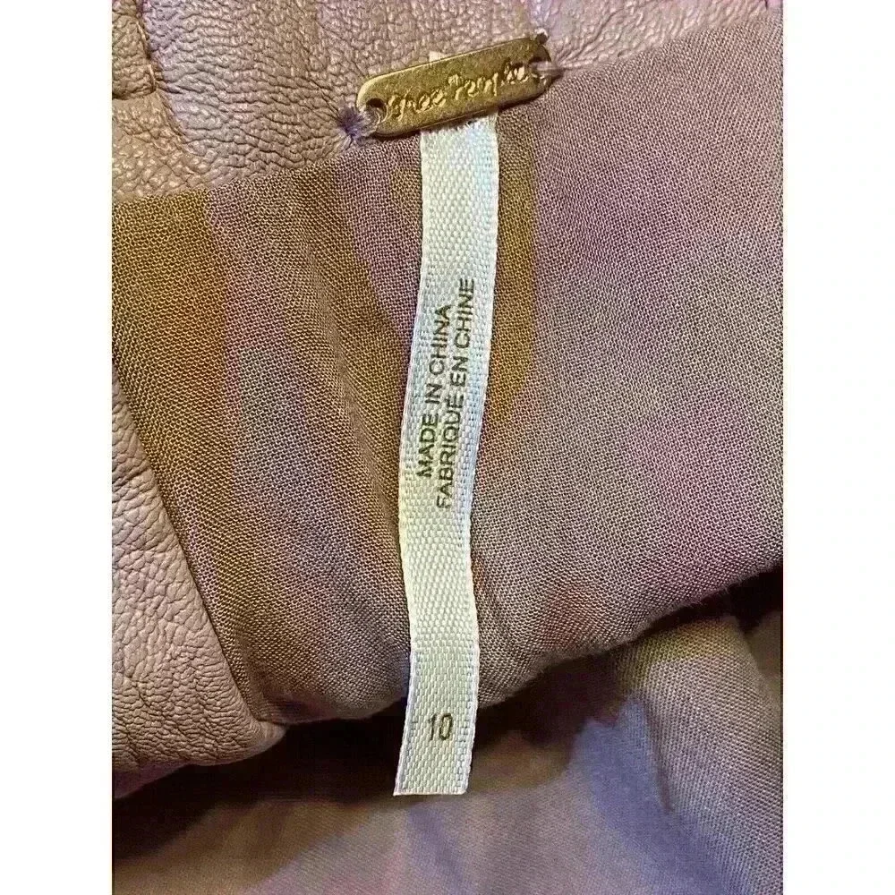 Free People Women's Payton Paperbag‎ Mini Skirt 10 Mauve Swoon #OB1053690 Boho